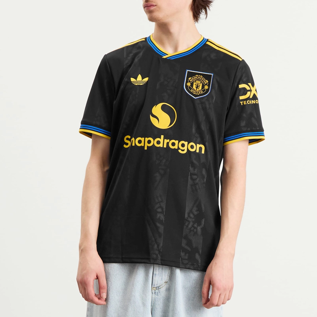 Adidas Originals Men's Manchester United 25/26 3rd Jersey Top Black